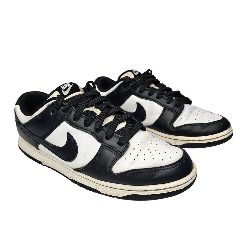 Nike Dunk Low Mens 10 Black White Panda Sneakers Low Top DD1391-100‎